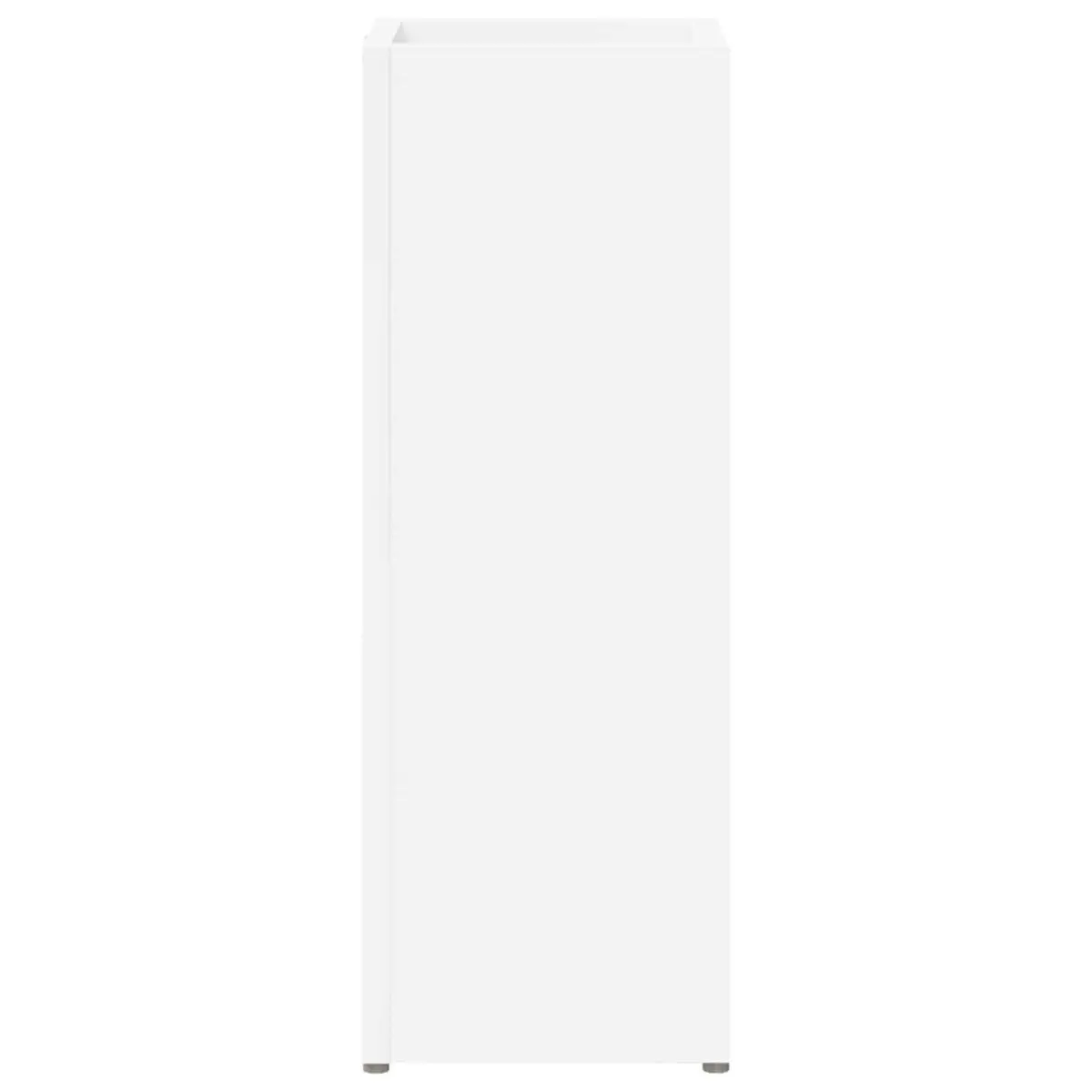 Umbrella Stand Storage Rack Modern White Wooden Hallway Entryway 20 x 20 x 55.5 cm