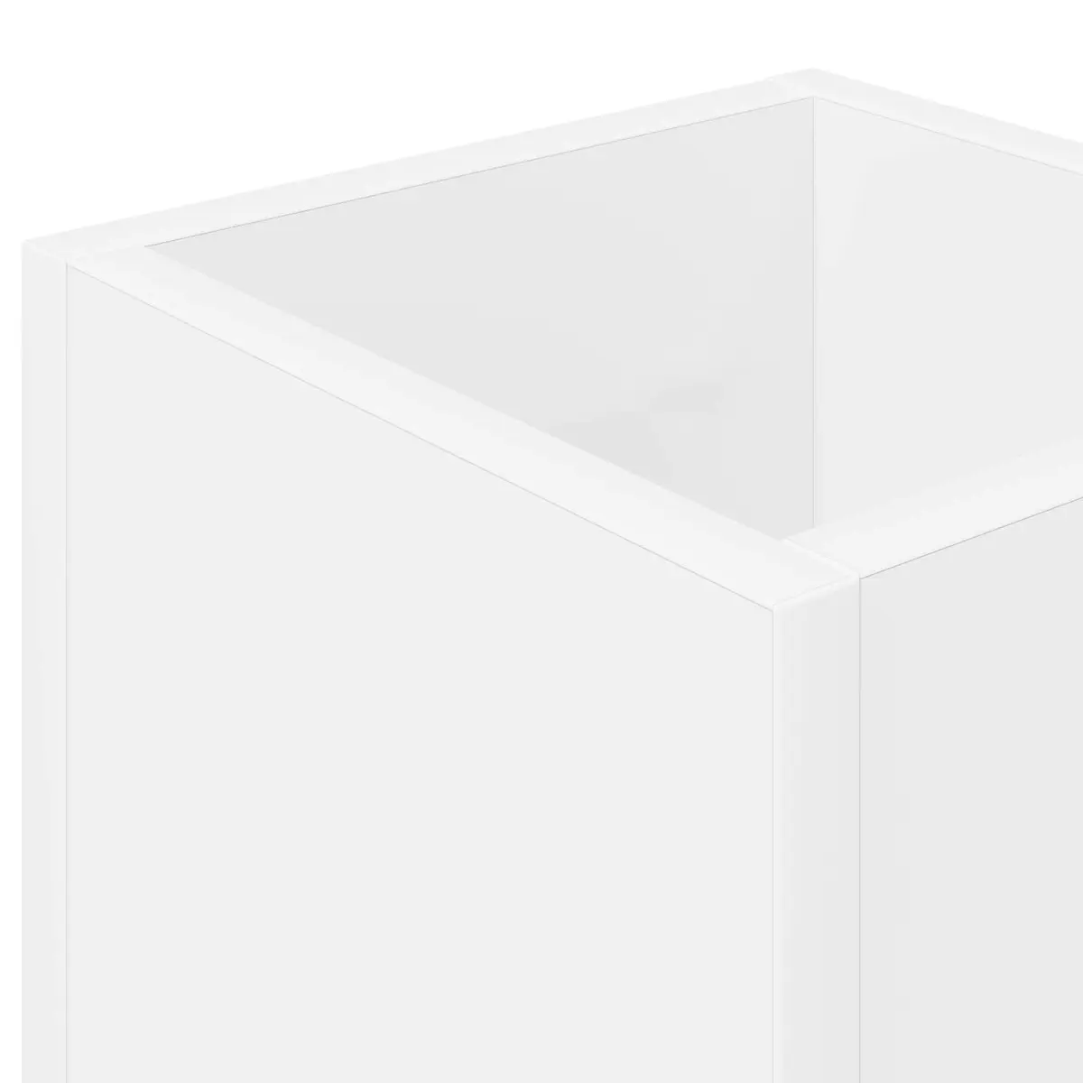 Umbrella Stand Storage Rack Modern White Wooden Hallway Entryway 20 x 20 x 55.5 cm