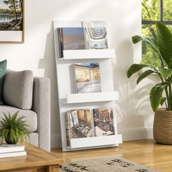 White Magazine Rack: Smart Storage Solution