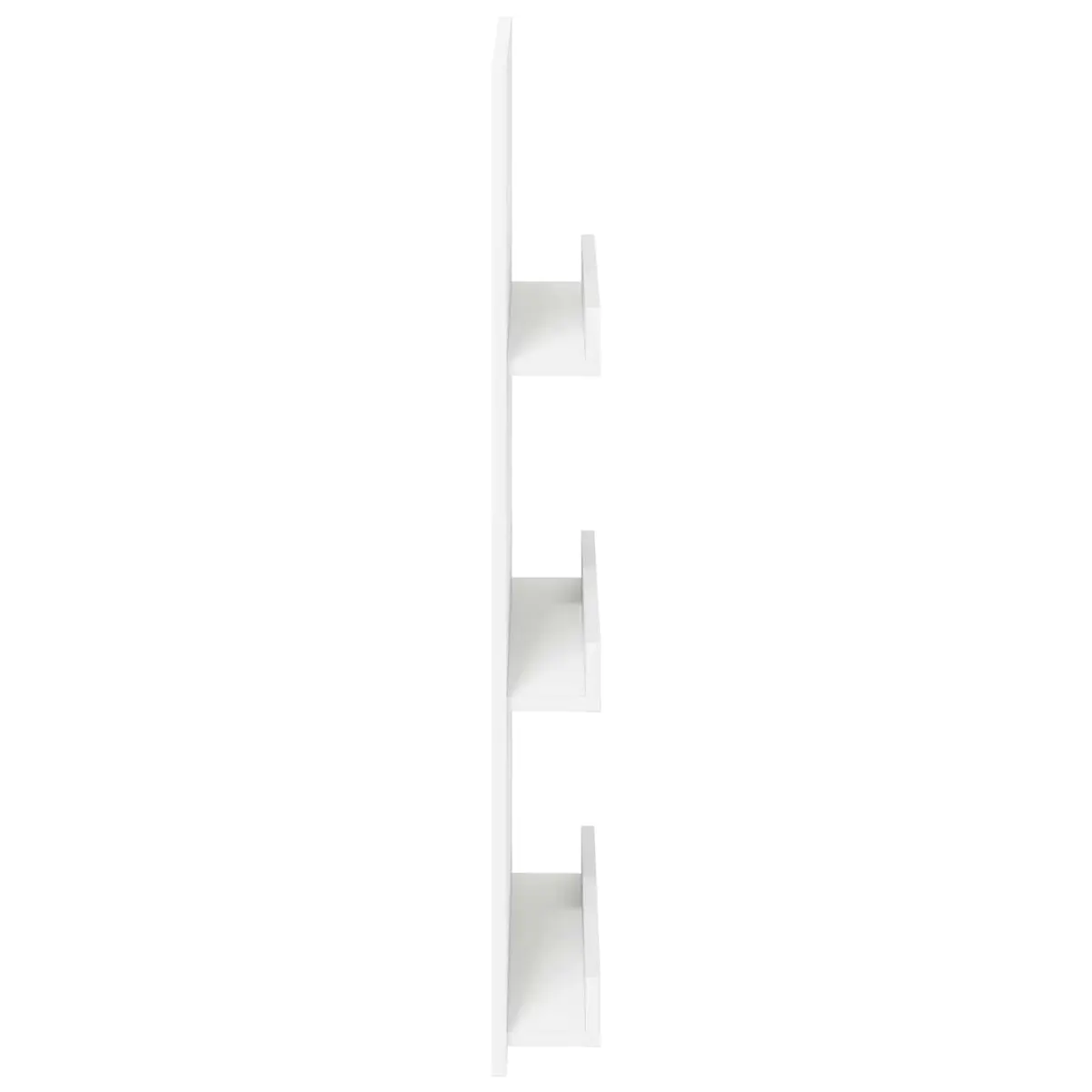 Magazine Rack Storage Organiser 51 x 11 x 102 cm White for Living Room Office Bedroom