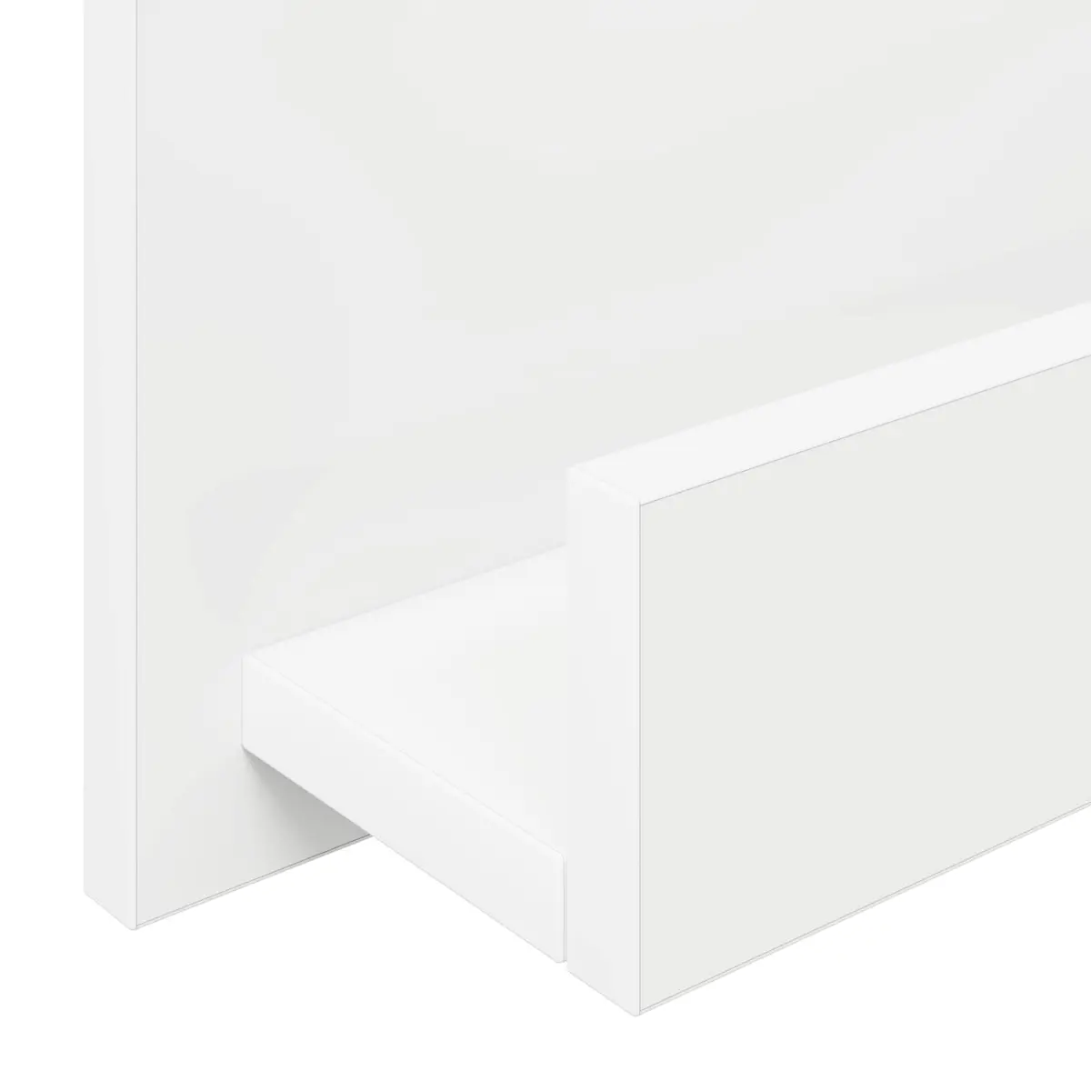 Magazine Rack Storage Organiser 51 x 11 x 102 cm White for Living Room Office Bedroom
