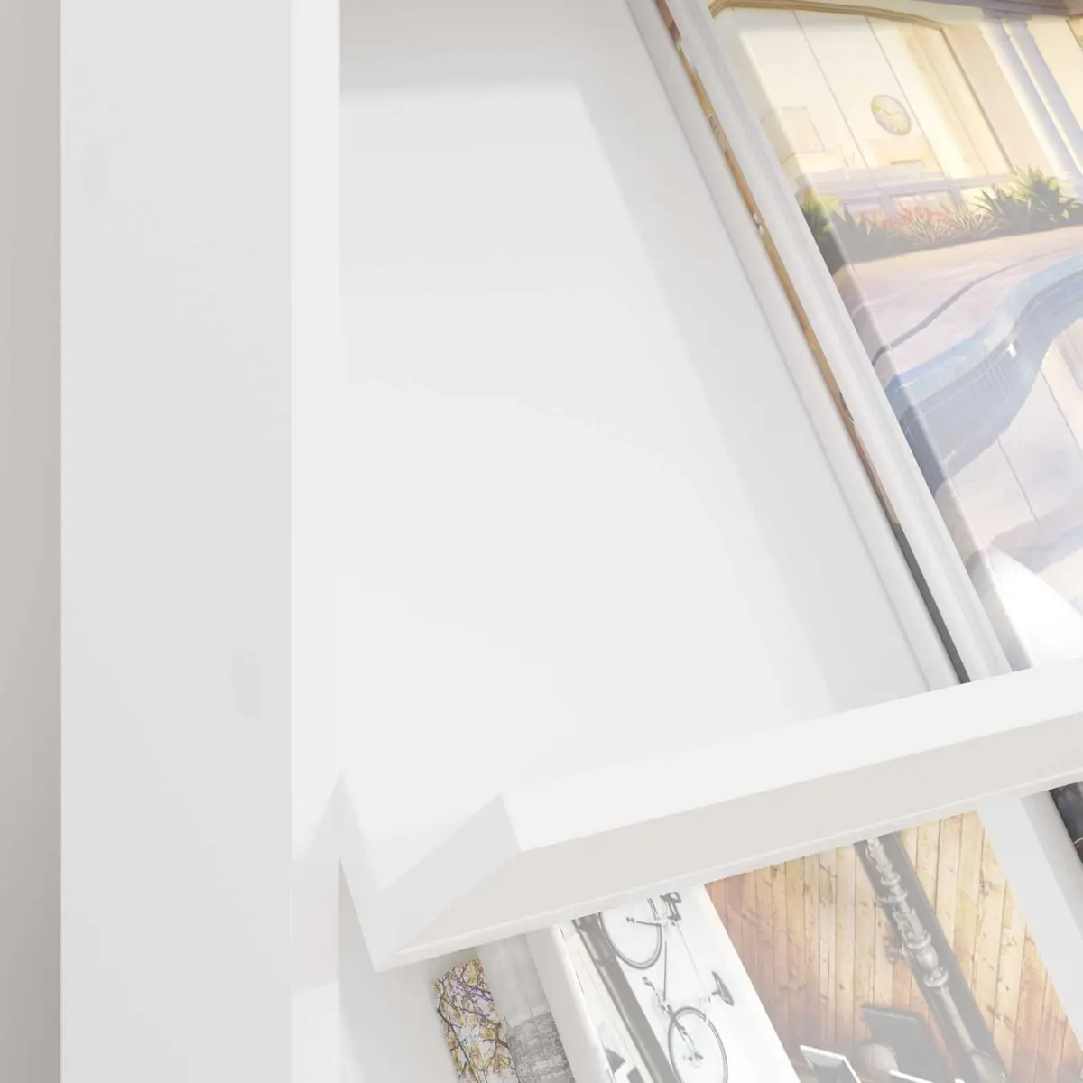 Magazine Rack Organizer Freestanding White Storage Unit for Living Room Office Bedroom