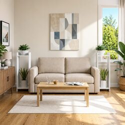 Durable White Plant Stand Set for Easy Indoor Use