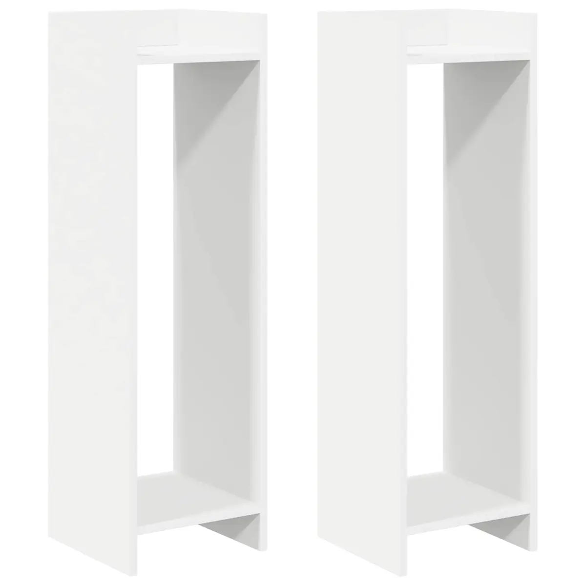 Plant Stand Indoor Vertical Display Organizer 30 x 30 x 100 cm White 2 pcs