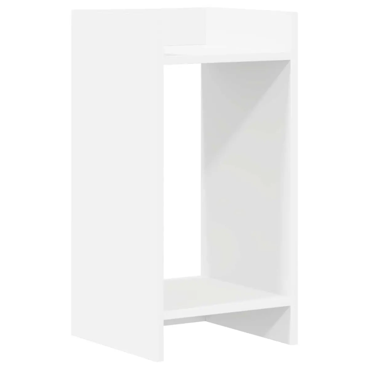 Plant Stand Indoor Display Shelf 30x30x60cm White 2 Pcs Engineered Wood