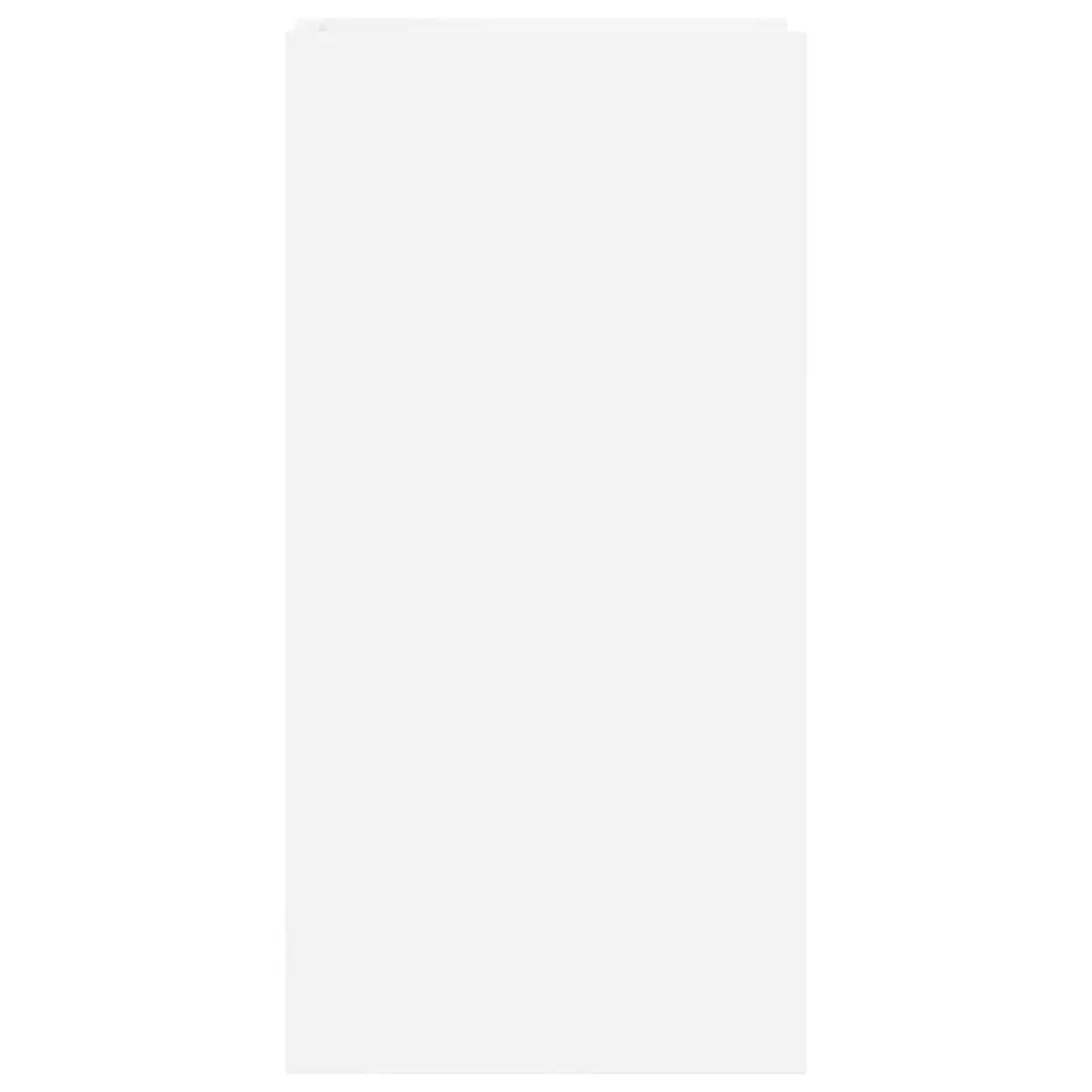 Plant Stand Indoor Display Shelf 30x30x60cm White 2 Pcs Engineered Wood