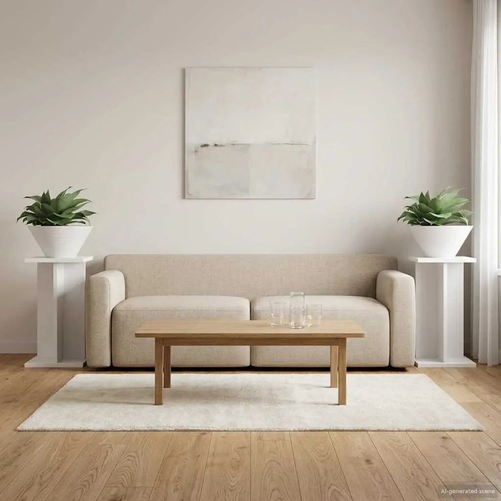 Plant Stand Multi-Tier Indoor Display 40.5cm White 2 pcs