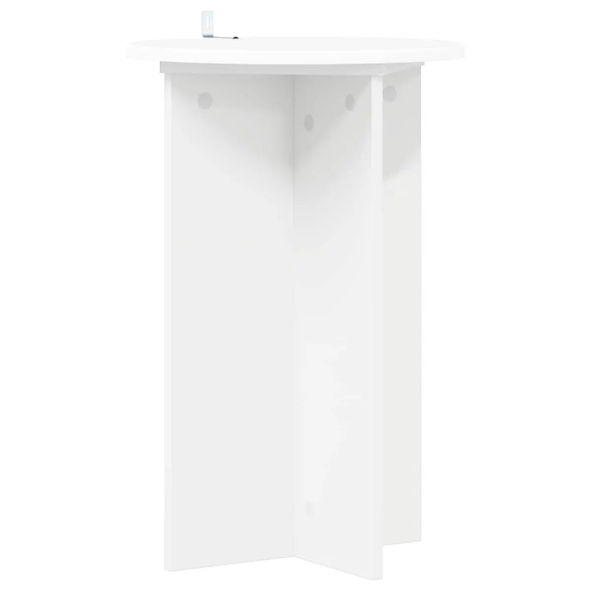 Plant Stand Indoor Display 60 cm White Modern Contemporary 2 Piece Ø40 cm