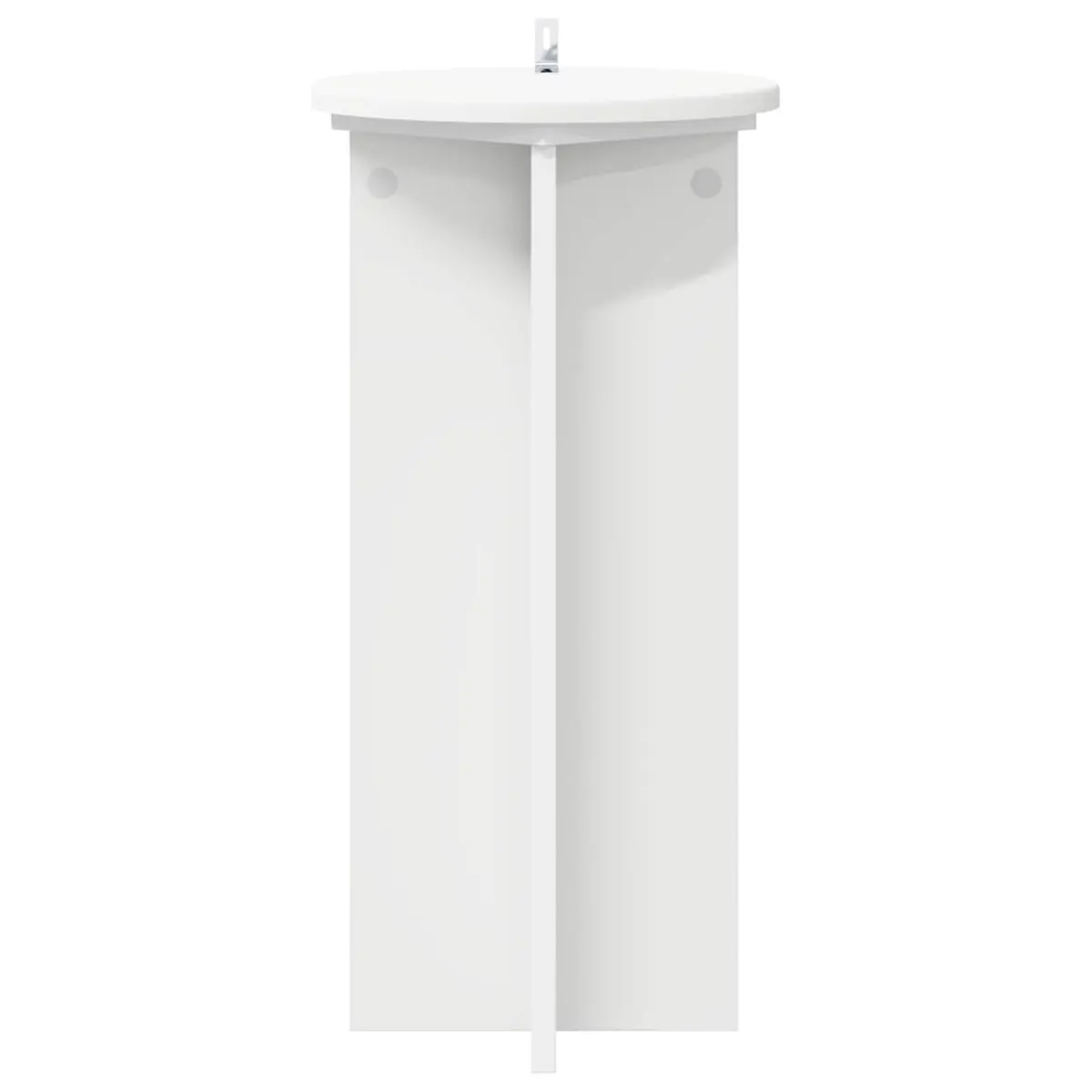 Plant Stand Indoor Display 2 pcs Ø29.5 x 60 cm White Engineered Wood Modern