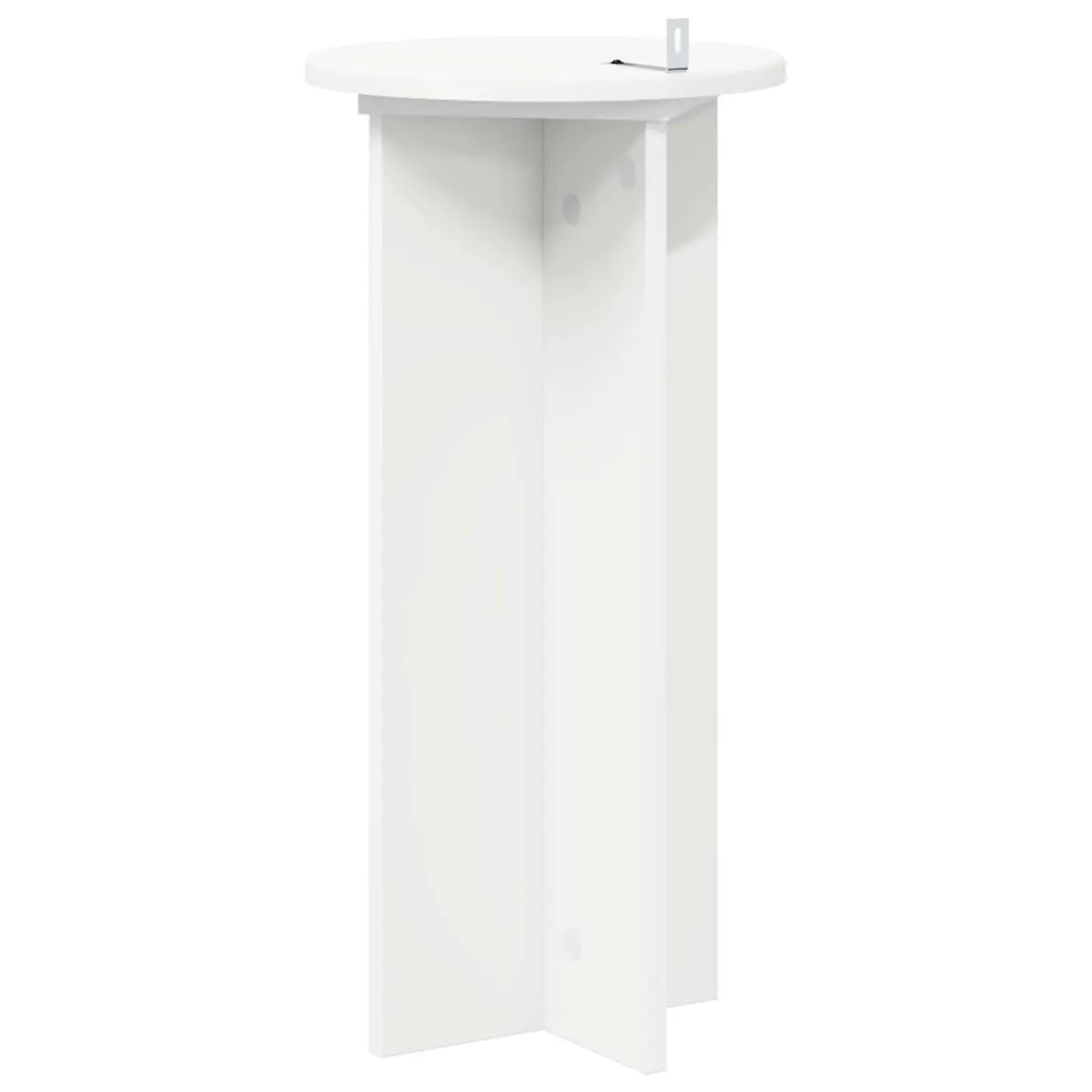 Plant Stand Indoor Display 2 pcs Ø29.5 x 60 cm White Engineered Wood Modern