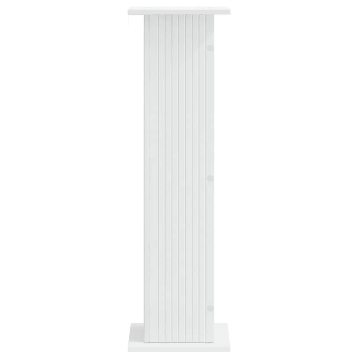 Plant Stand Indoor Display 2 Pieces White Engineered Wood