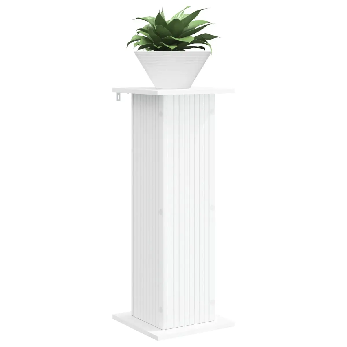 Plant Stand 2 Pieces Indoor Display Riser 30.5 x 30 x 80.5 cm White