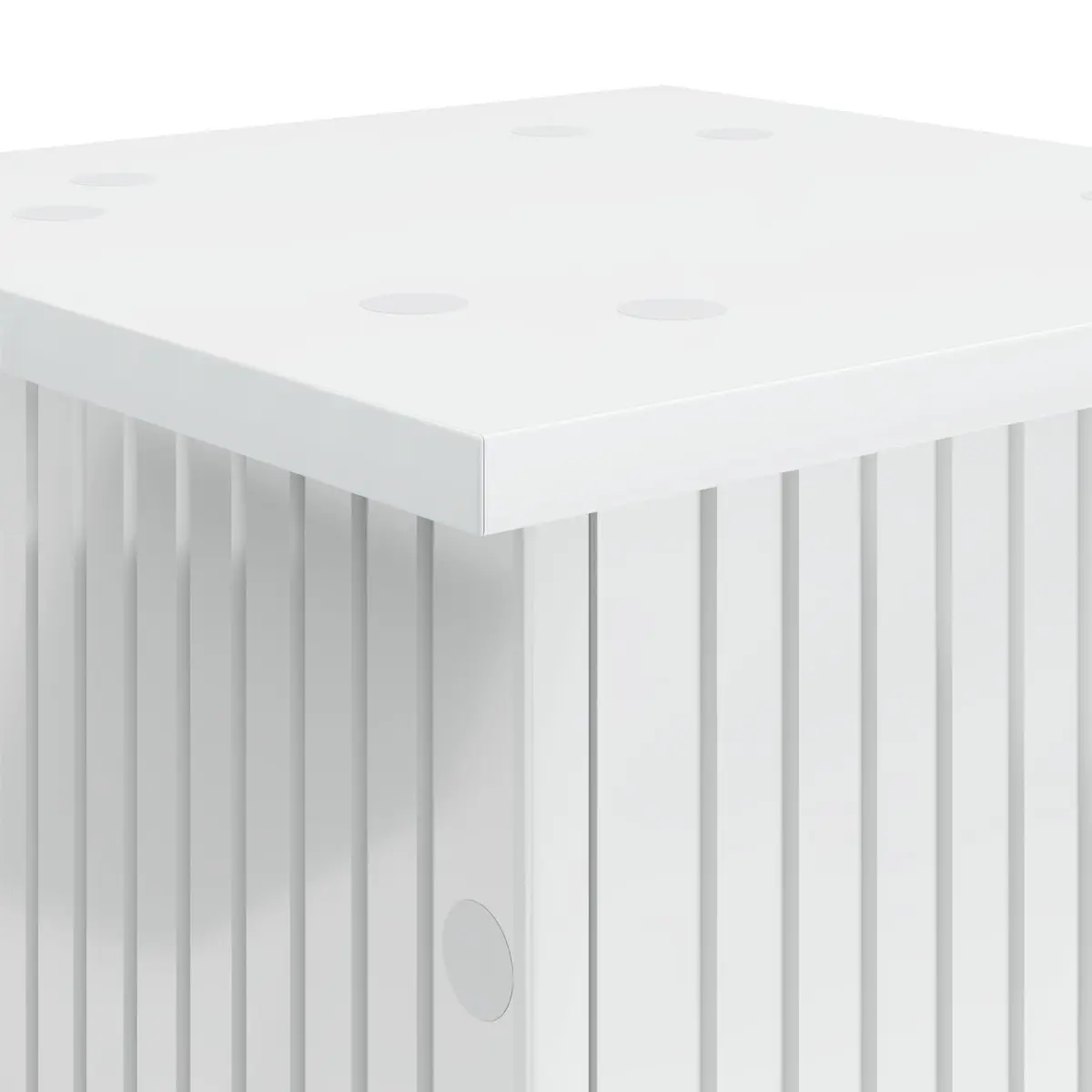 Plant Stand 2 Pieces Indoor Display Riser 30.5 x 30 x 80.5 cm White