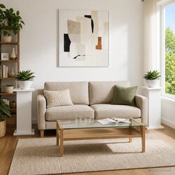 Plant Stand 2 Pieces White Modern Indoor Display Shelving Unit Home Décor
