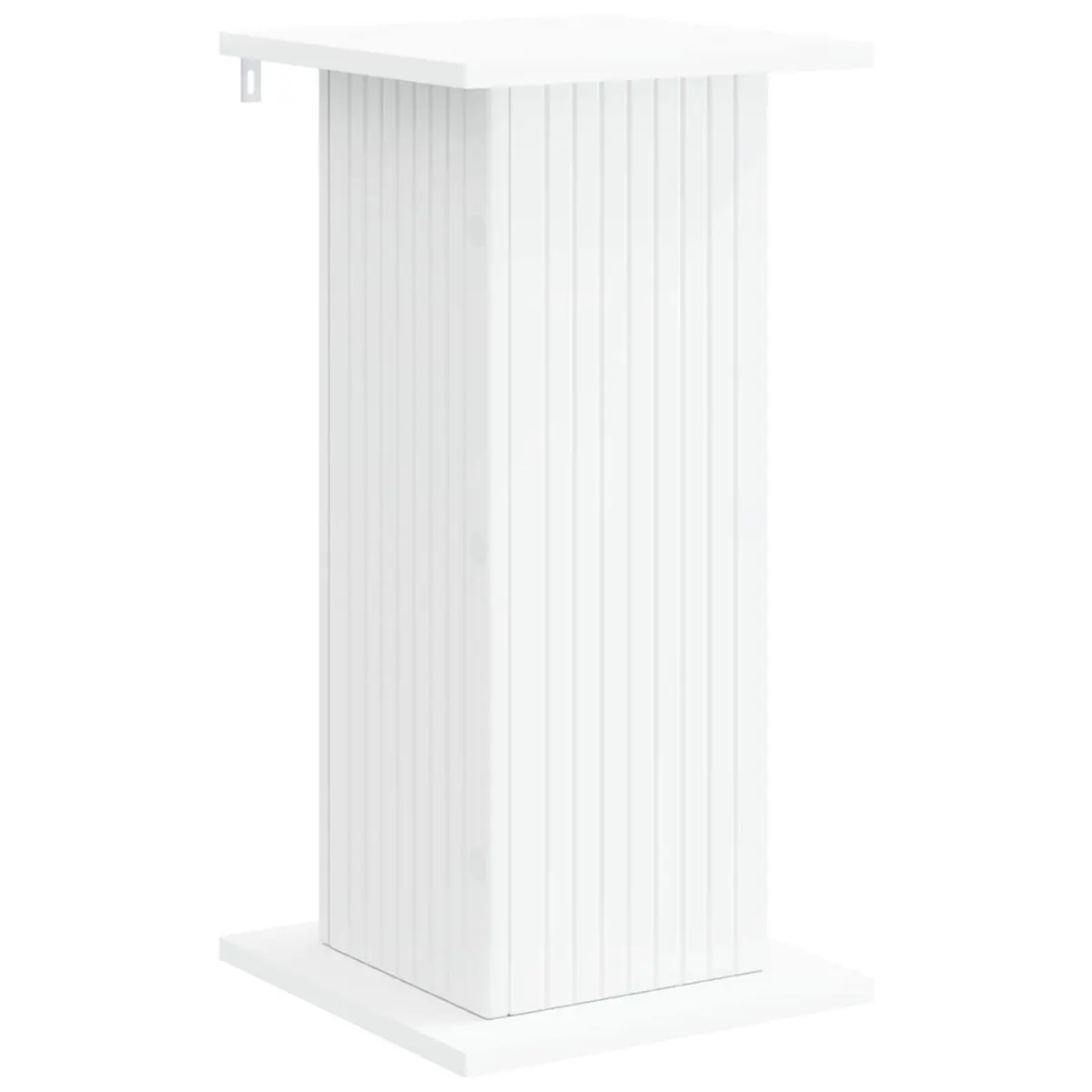 Plant Stand Indoor Display Unit 2 Pieces White Modern Shelving Unit