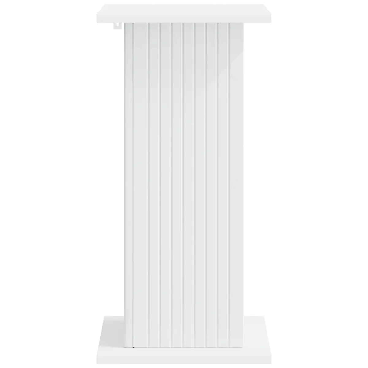 Plant Stand Indoor Display Unit 2 Pieces White Modern Shelving Unit