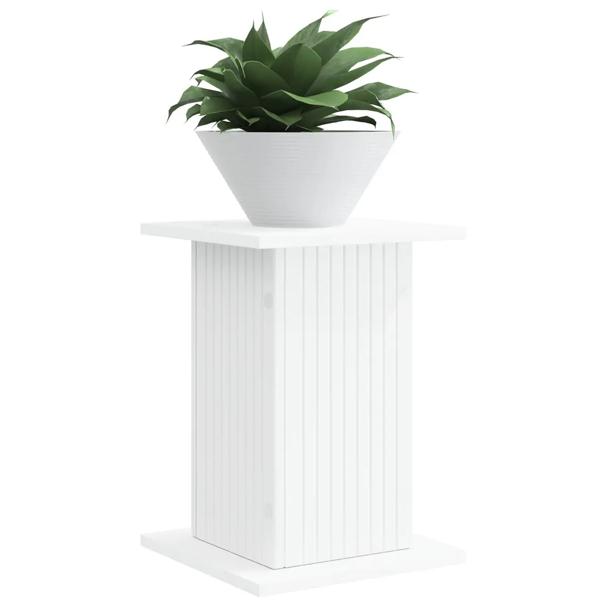 Plant Stand Indoor Display Riser 30.5cm White 2 Pieces