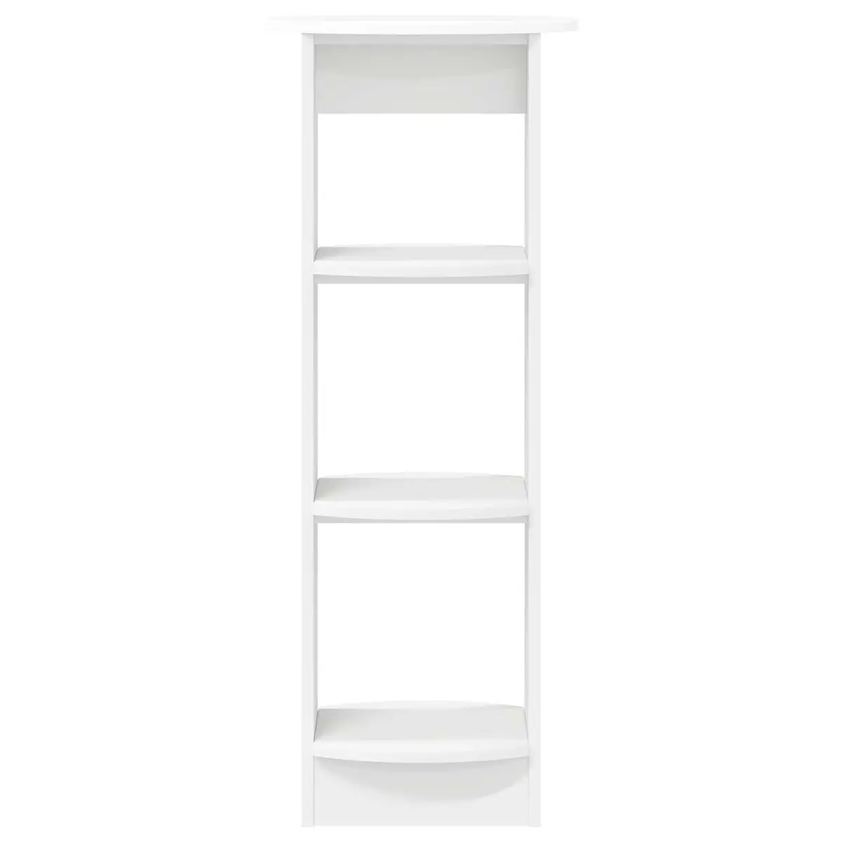 White Side Cabinet with Shelves 40x40x100cm
