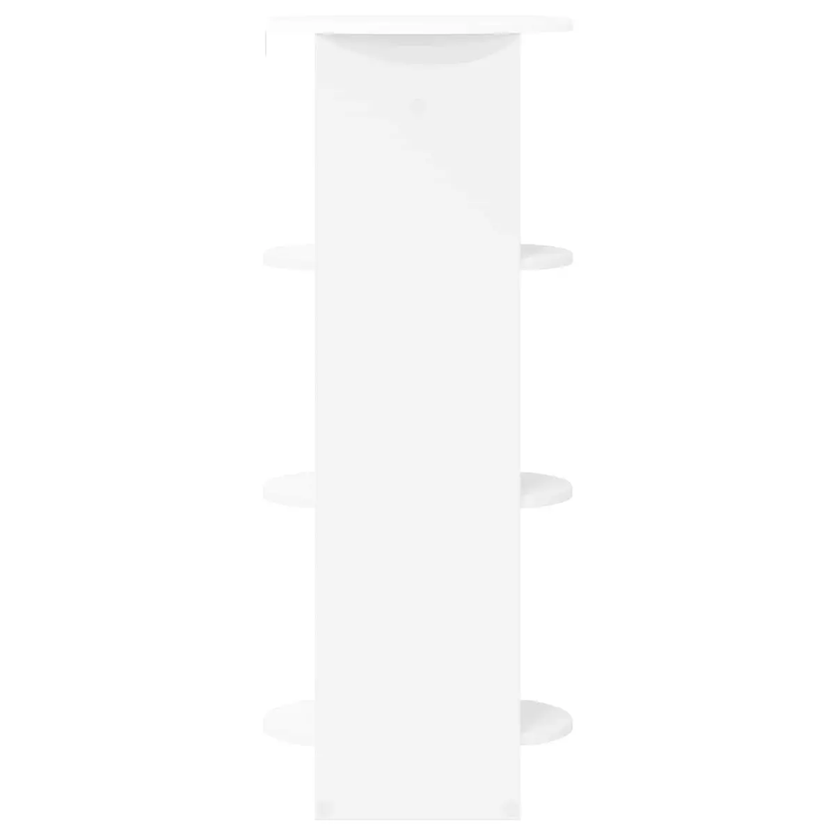 White Side Cabinet with Shelves 40x40x100cm