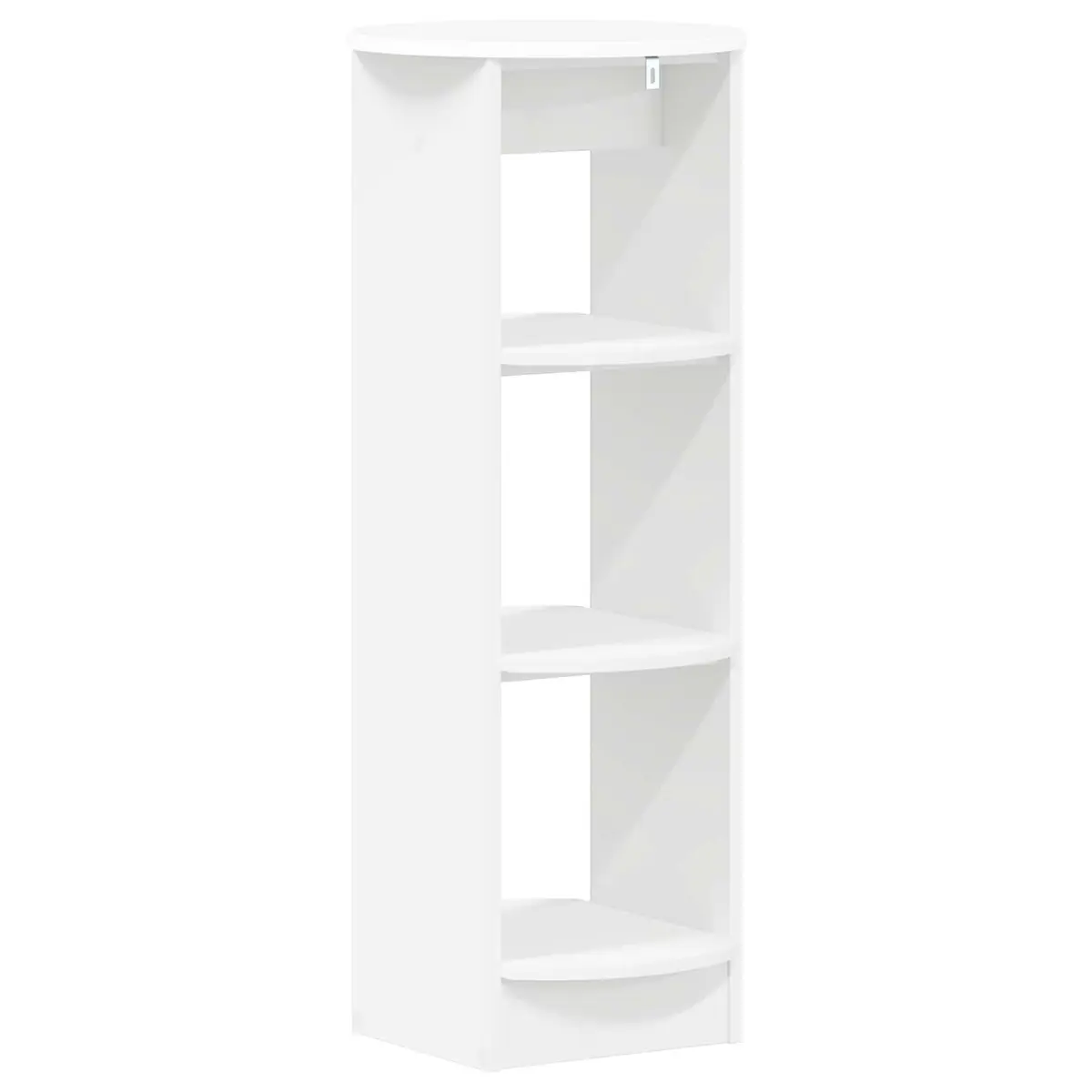 White Side Cabinet with Shelves 40x40x100cm