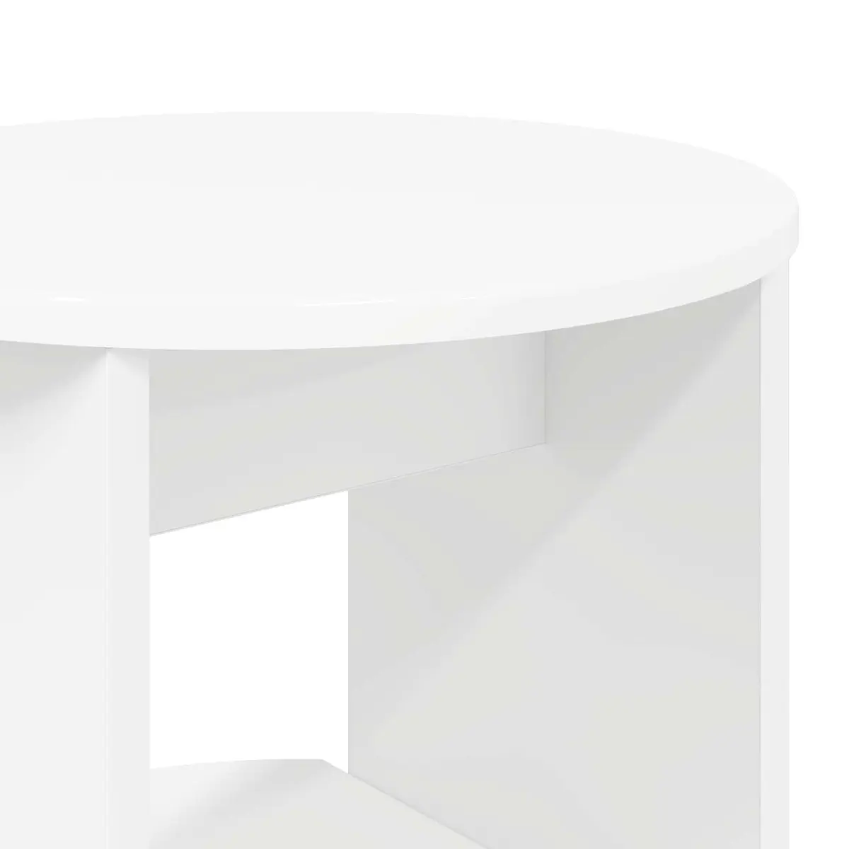White Side Cabinet with Shelves 40x40x100cm