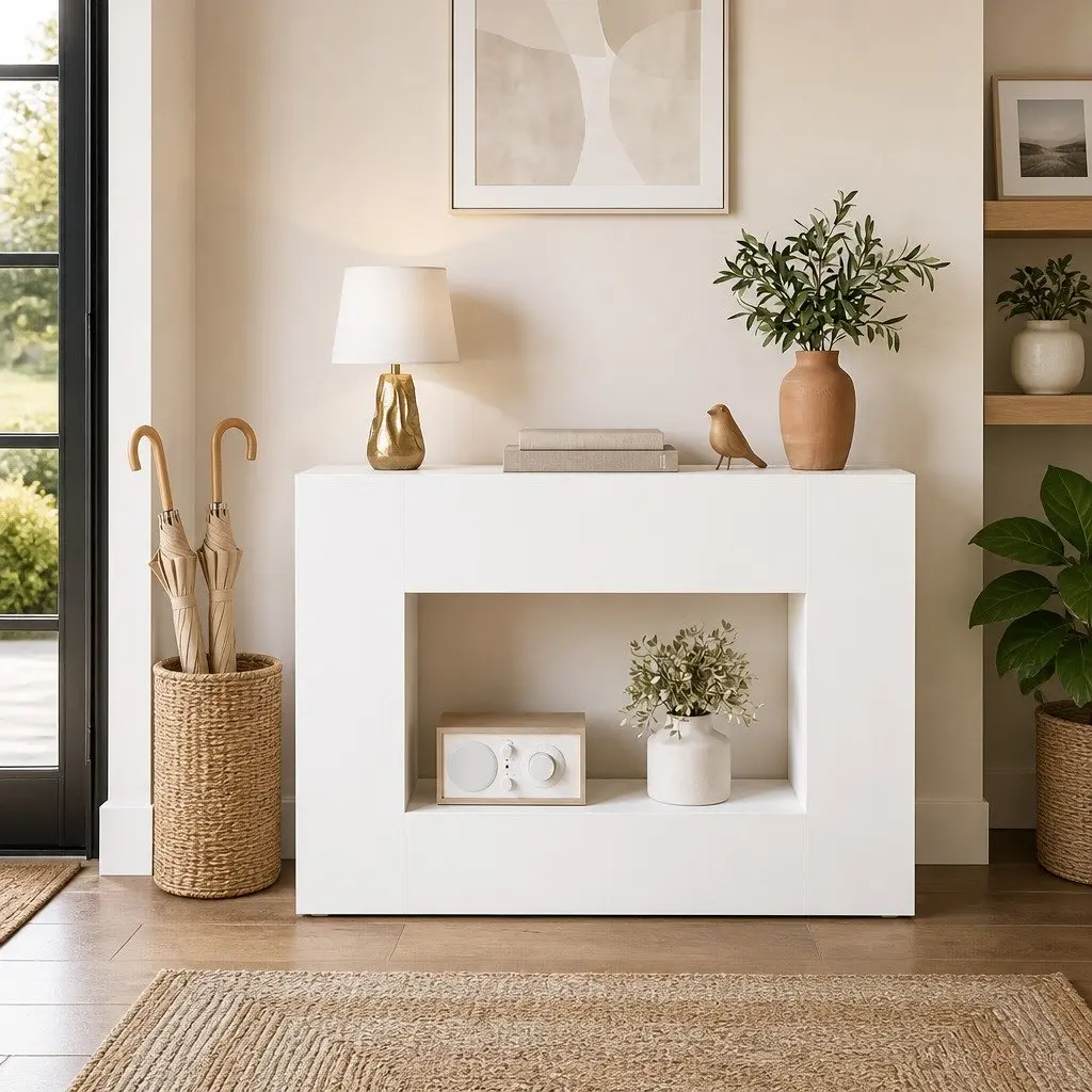 Console Table 101 x 29 x 74 cm with Ample Storage