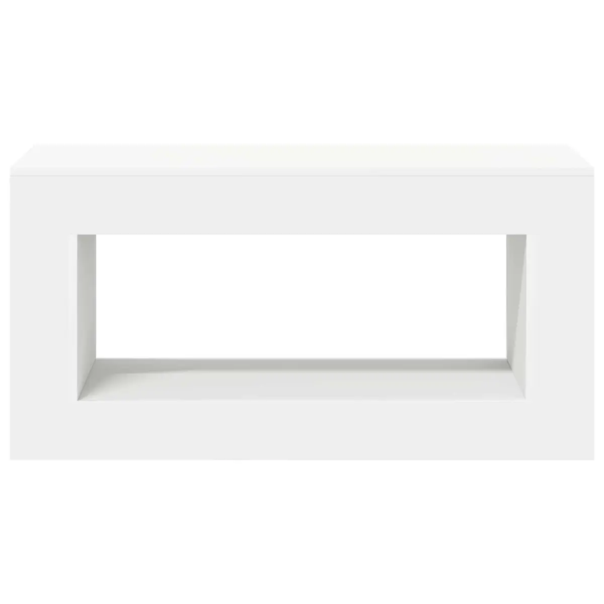 White Coffee Table Modern Design Living Room Accent Furniture Contemporary Style