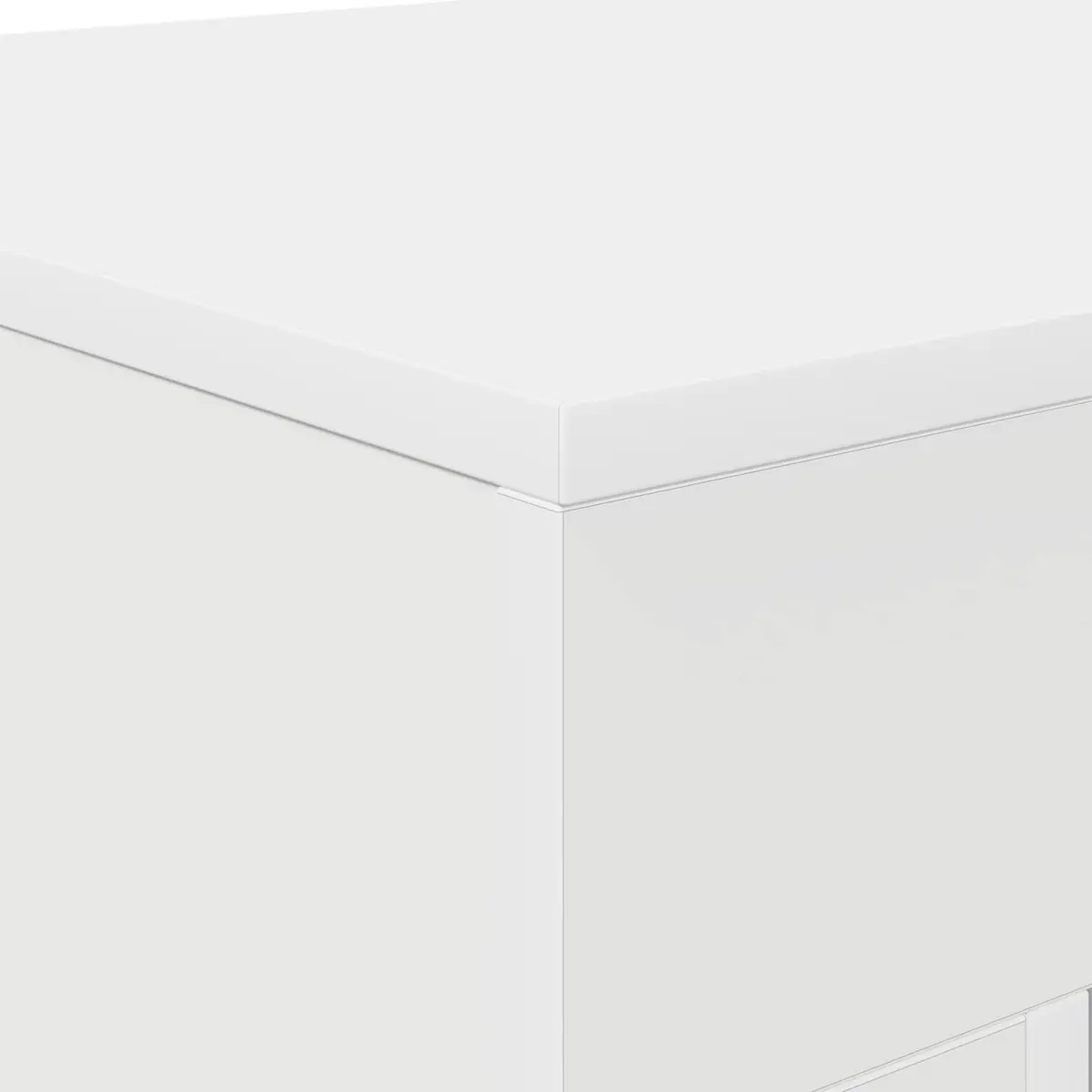White Coffee Table Compact Accent Side Table Living Room Study Furniture