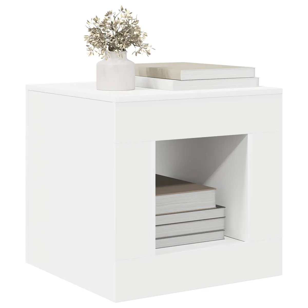 Coffee Table Modern Living Room Accent Decor Small Space White