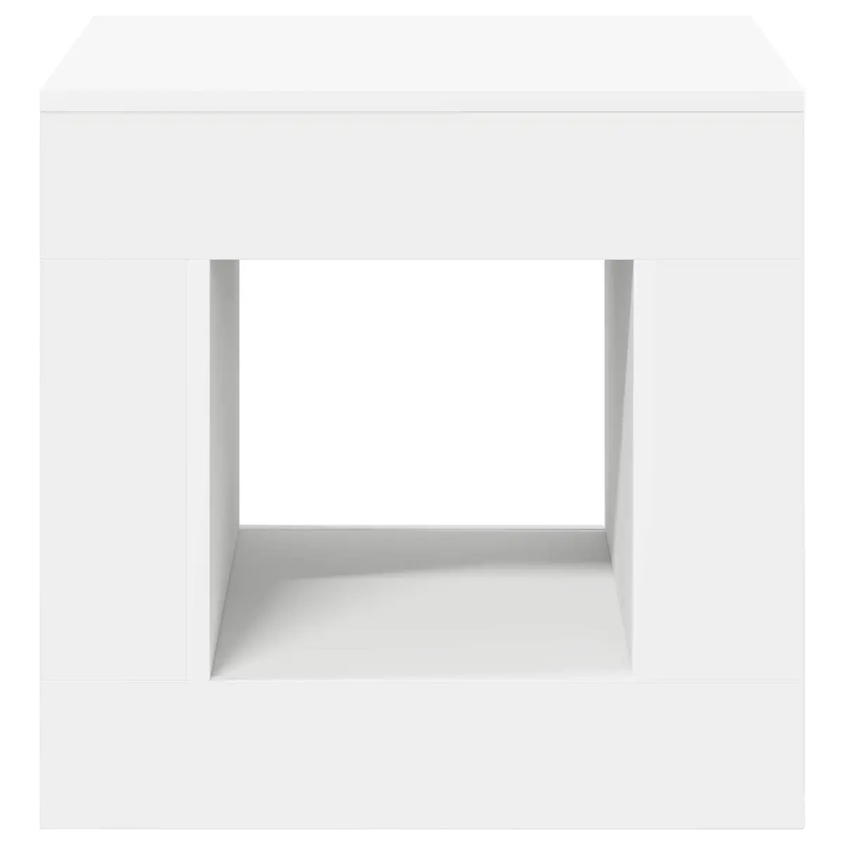 Coffee Table Modern Living Room Accent Decor Small Space White