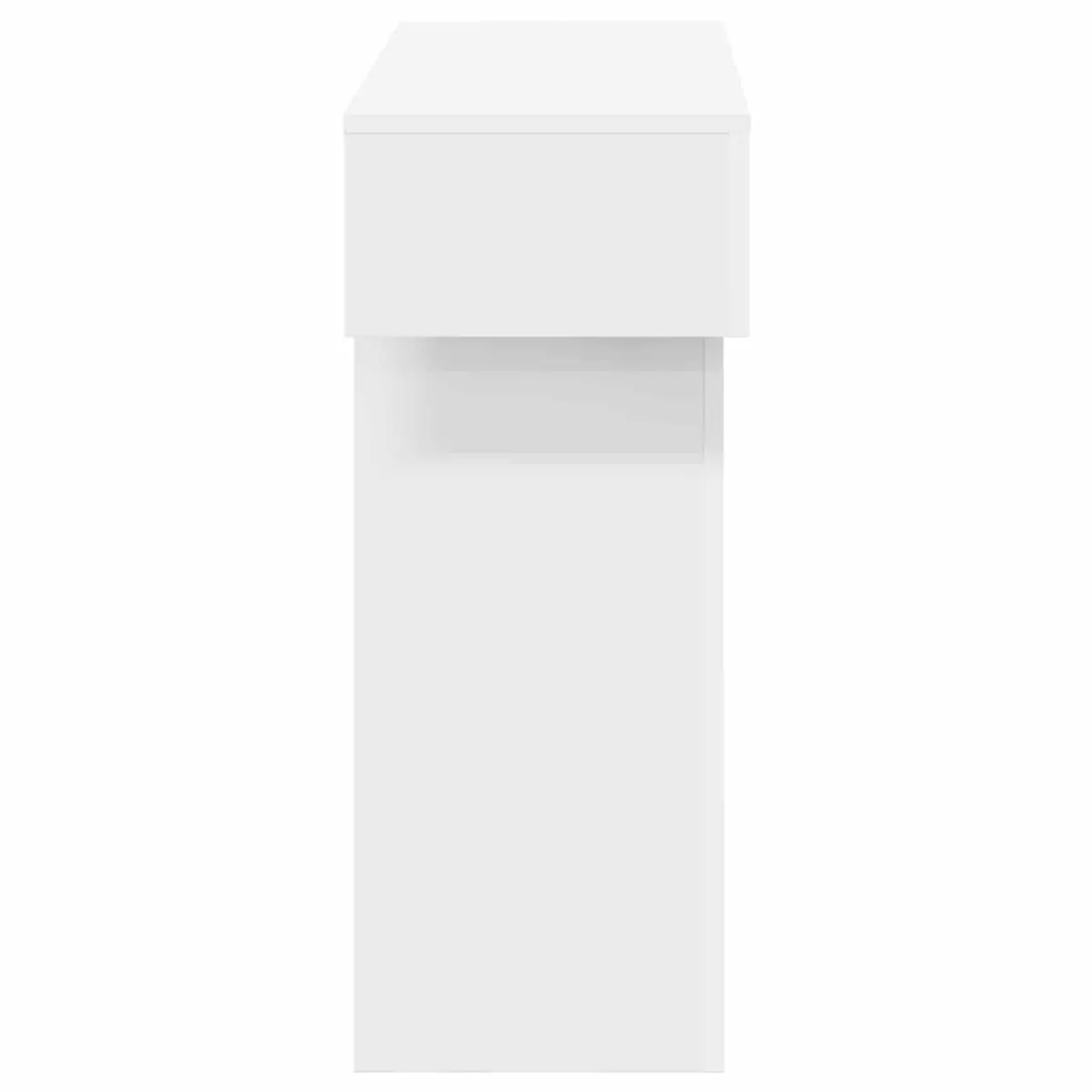 Console Table Modern Entryway Storage Shelf 101x30x74cm White