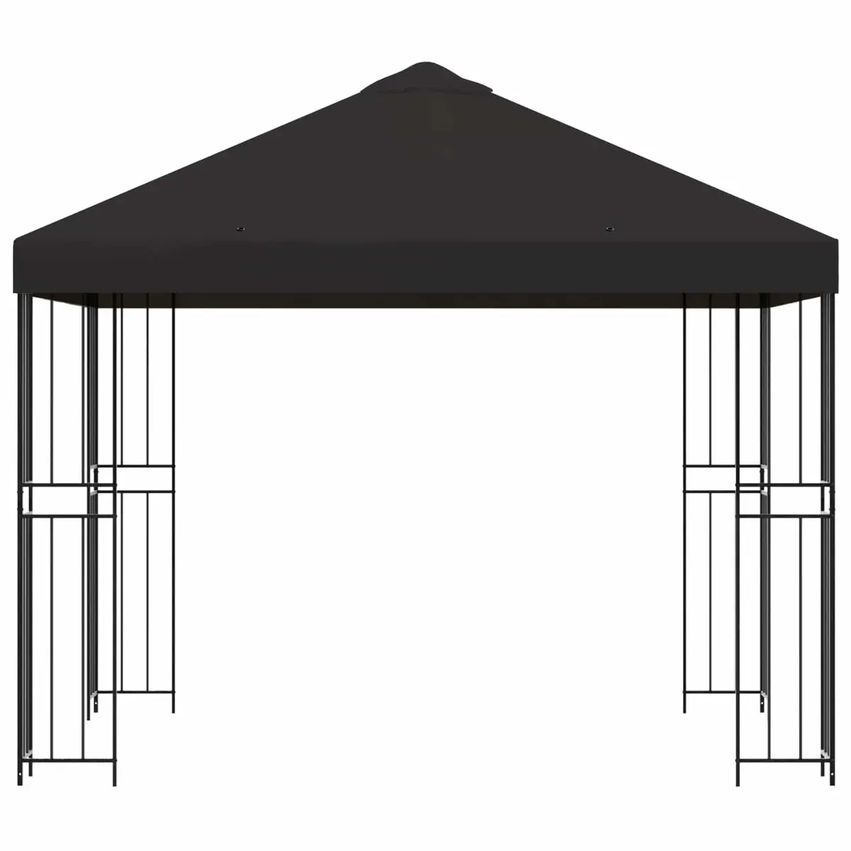 Outdoor Canopy Gazebo 3m x 3m Steel Frame Anthracite Polyester Garden Shelter