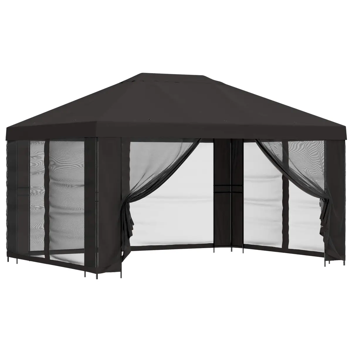 Garden Gazebo Canopy 4x3m Anthracite Outdoor Shade Pavilion