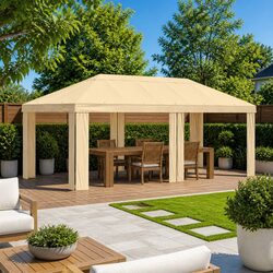 6 x 3 m Gazebo Canopy Cover in Cream - Value and Comfort