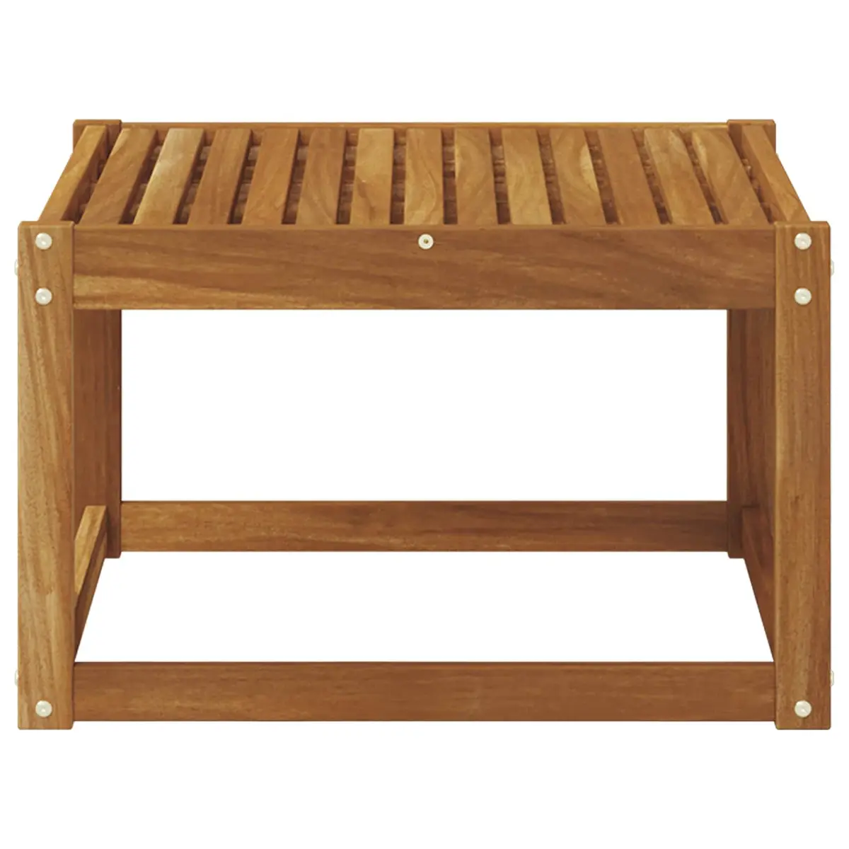 Outdoor Table Solid Acacia Wood Garden Side Table 59x59x37cm Brown
