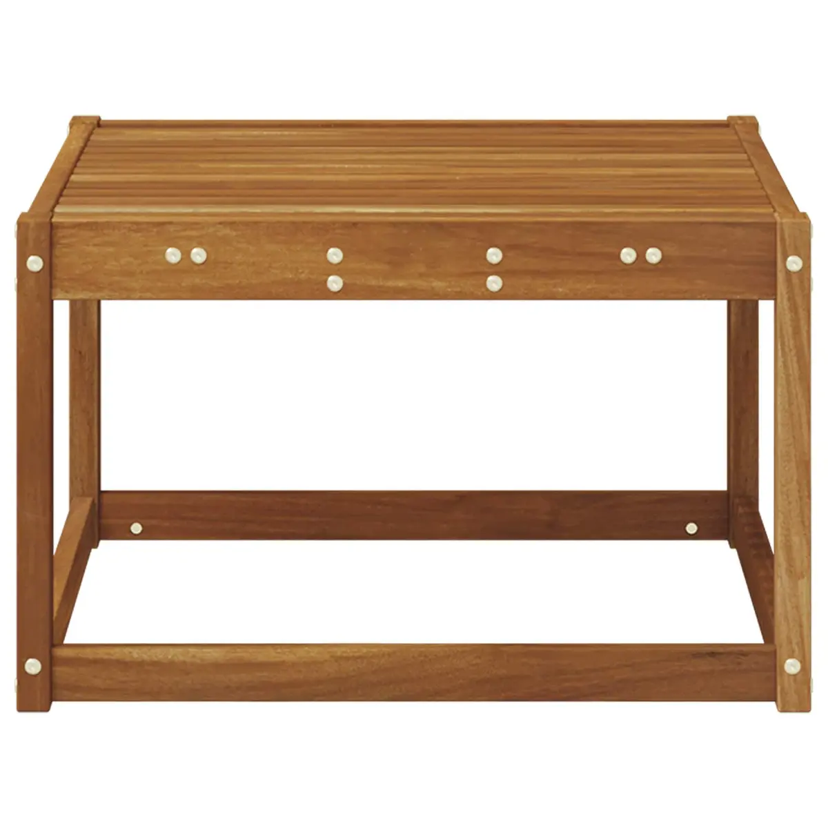 Outdoor Table Solid Acacia Wood Garden Side Table 59x59x37cm Brown