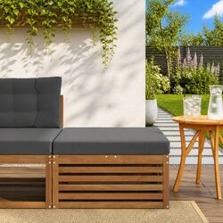 Reliable Outdoor Footstool Crafted from Acacia Wood