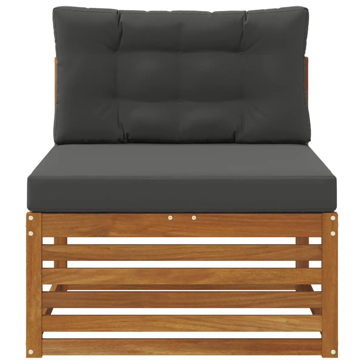 Outdoor Middle Sofa in Solid Acacia Wood