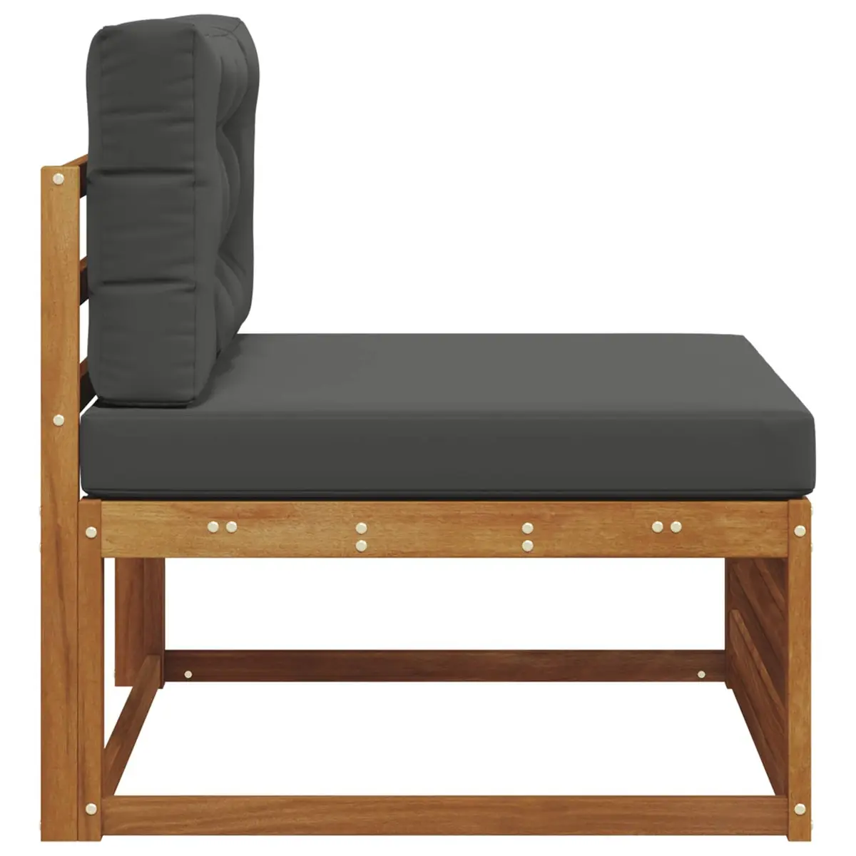 Outdoor Middle Sofa in Solid Acacia Wood