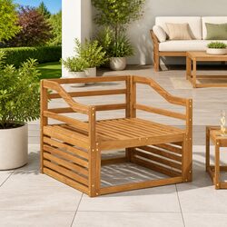 Quality Brown Armrests for Outdoor Comfort 79 x 4 x 73 cm