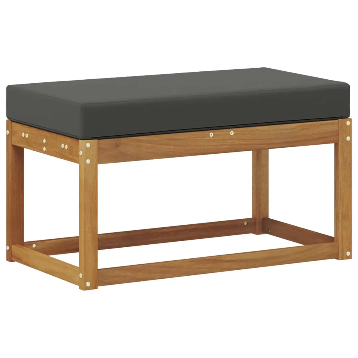 Outdoor Stool Bench Solid Acacia Wood Garden Patio Seat Natural