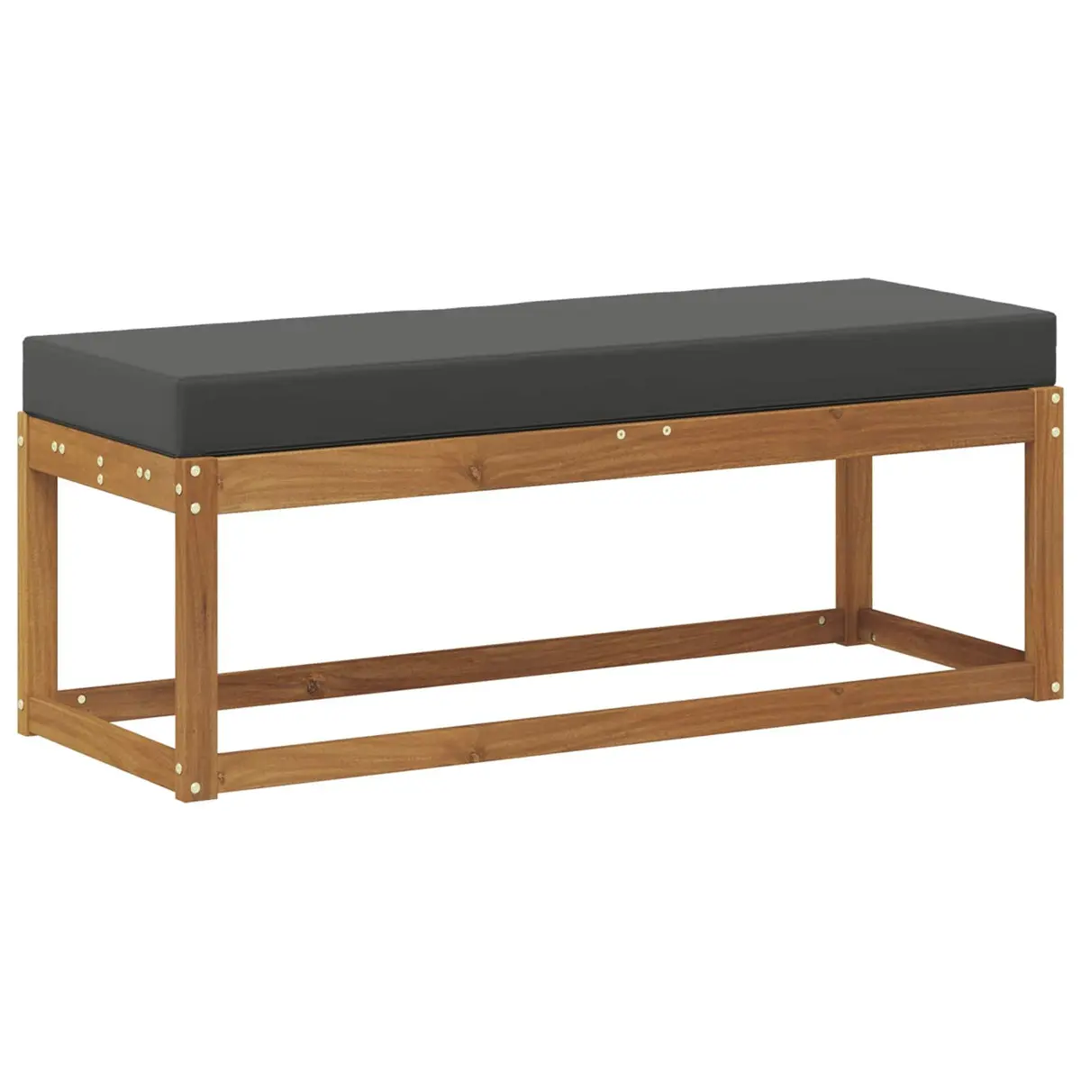 Outdoor Stool Bench Acacia Wood Garden Seat Brown