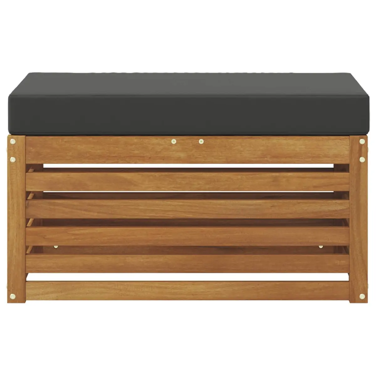Outdoor Stool Bench Solid Acacia Wood Garden Patio Seat Natural Brown