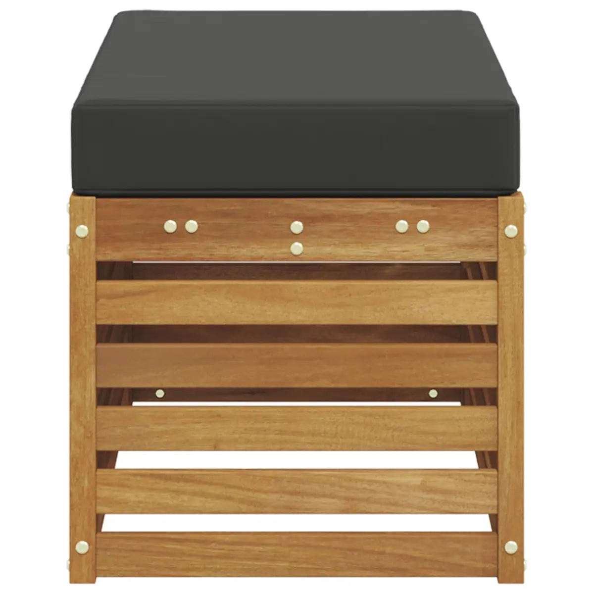 Outdoor Stool Bench Solid Acacia Wood Garden Patio Seat Natural Brown
