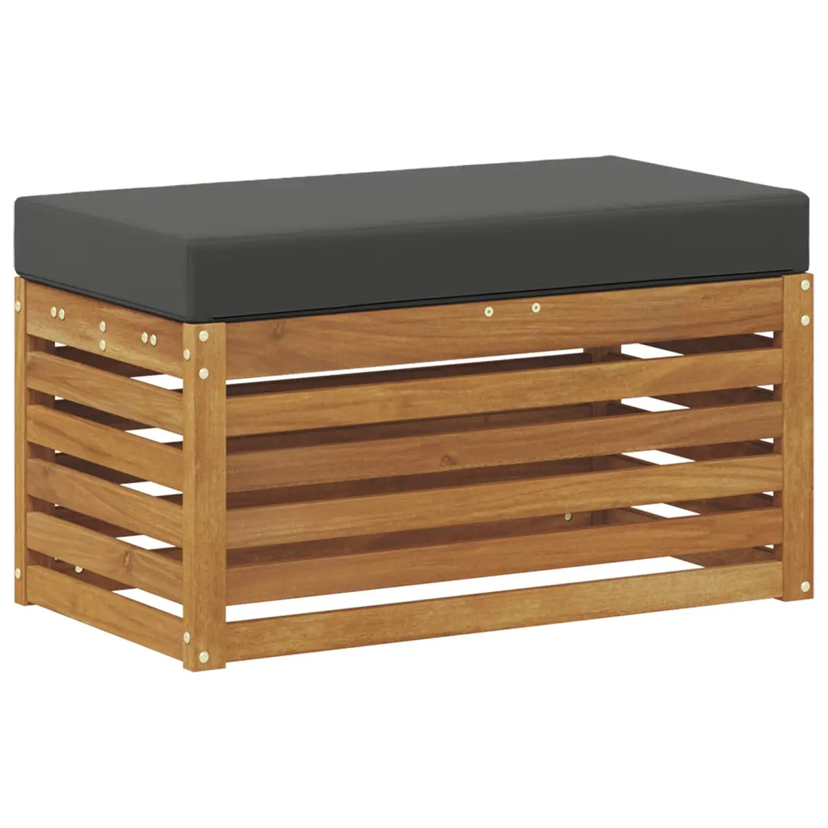 Outdoor Stool Bench Solid Acacia Wood Garden Patio Seat Natural Brown