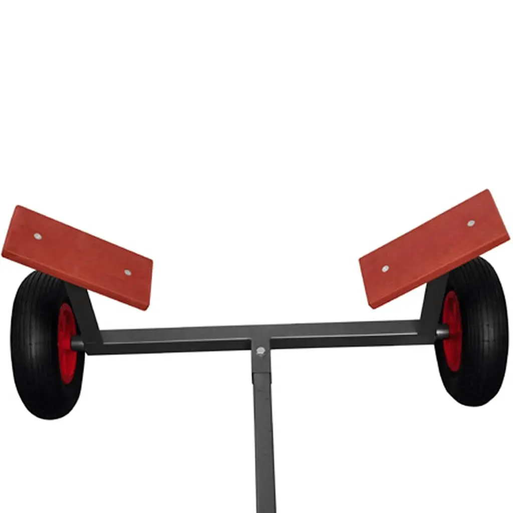 Boat Trailer Adjustable Frame 160 kg Capacity for Small Vessels 4.6 m Black