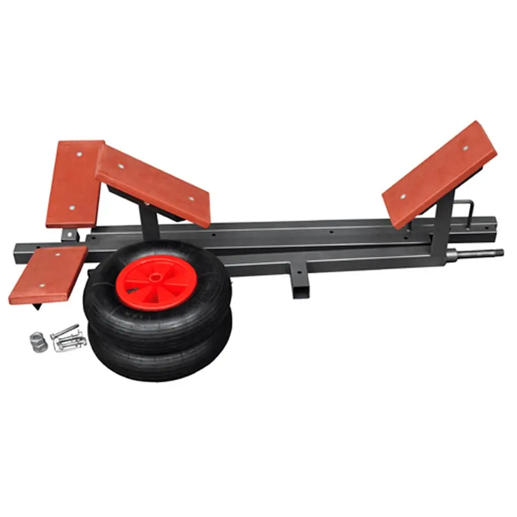 Boat Trailer Adjustable Frame 160 kg Capacity for Small Vessels 4.6 m Black