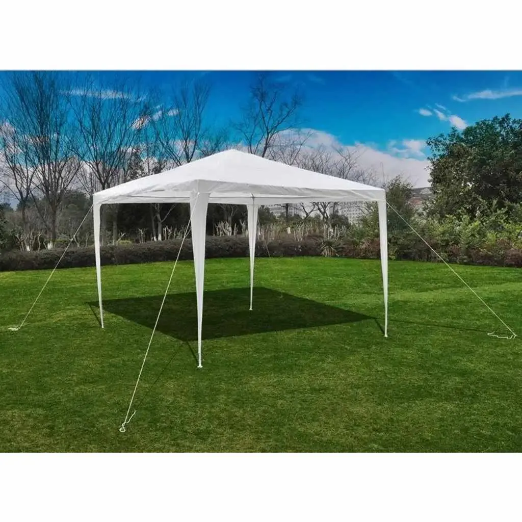 Garden Gazebo Pavilion Outdoor Canopy 3x3m Steel Frame White