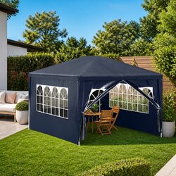 Reliable 3x4 m Blue Party Tent for Garden Events