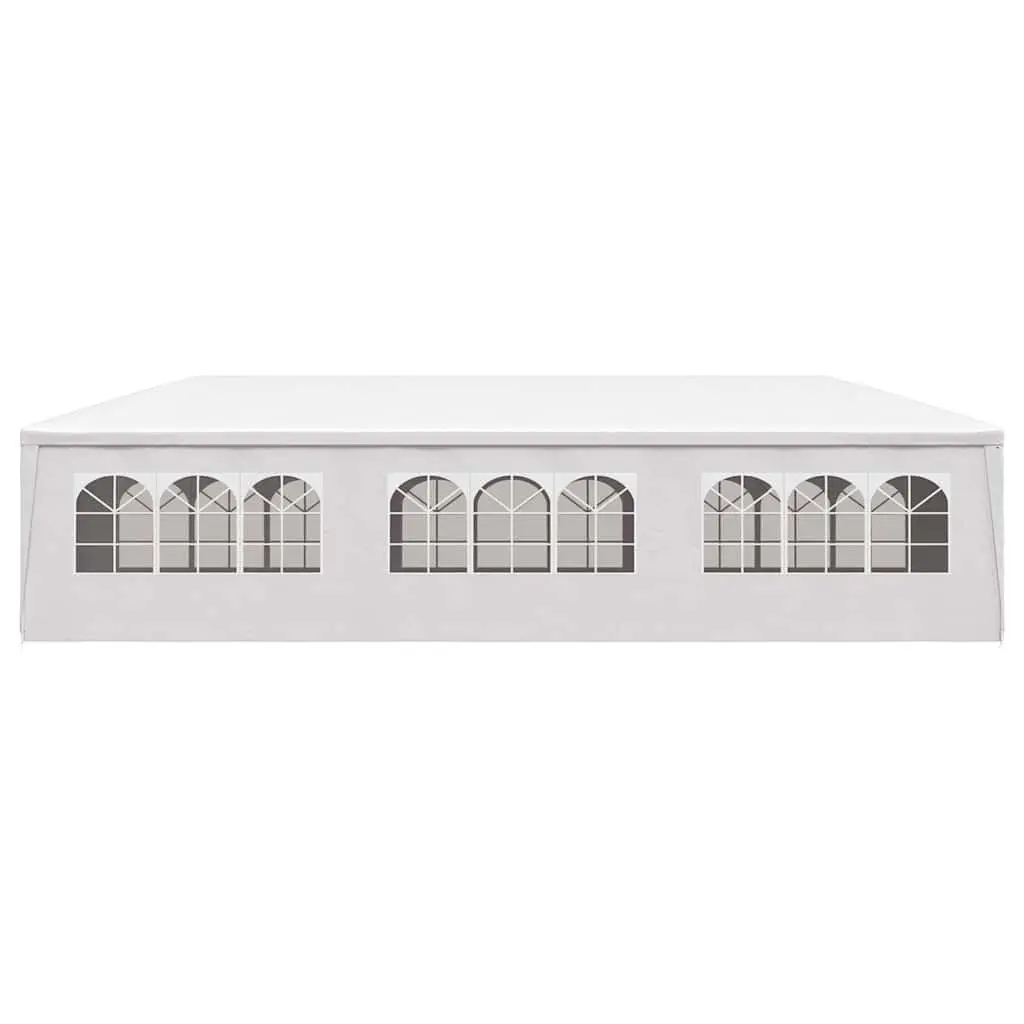Outdoor Gazebo 3x9m White Party Tent with Side Panels and Windows for Gatherings